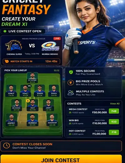 Bsbet (bsbet) fantasy cricket & matchday visual 3